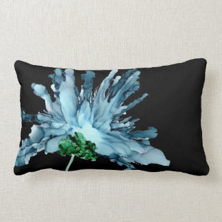 Customisable! Blue bearded lily Hand Painted Lumbar Cushion