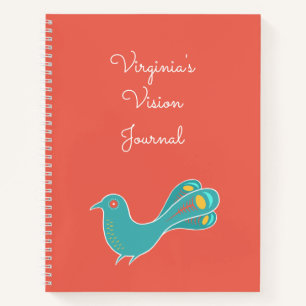 Customisable Blue Bird Vision Journal