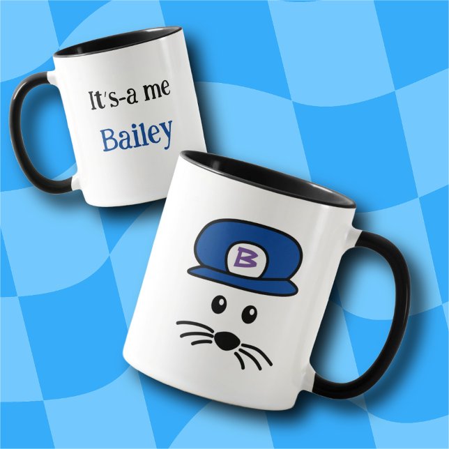  Customisable Blue Cap Little Mouse Mug (Creator Uploaded)