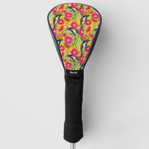 Customisable Blue-faced Honeyeater Golf Head Cover