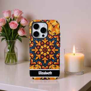 Customisable Blue Mandala Phone Cover