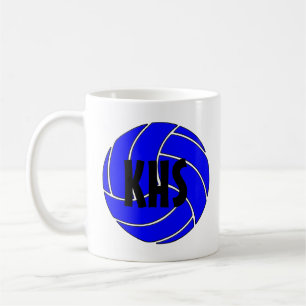 Customisable Blue Volleyball Coffee Mug