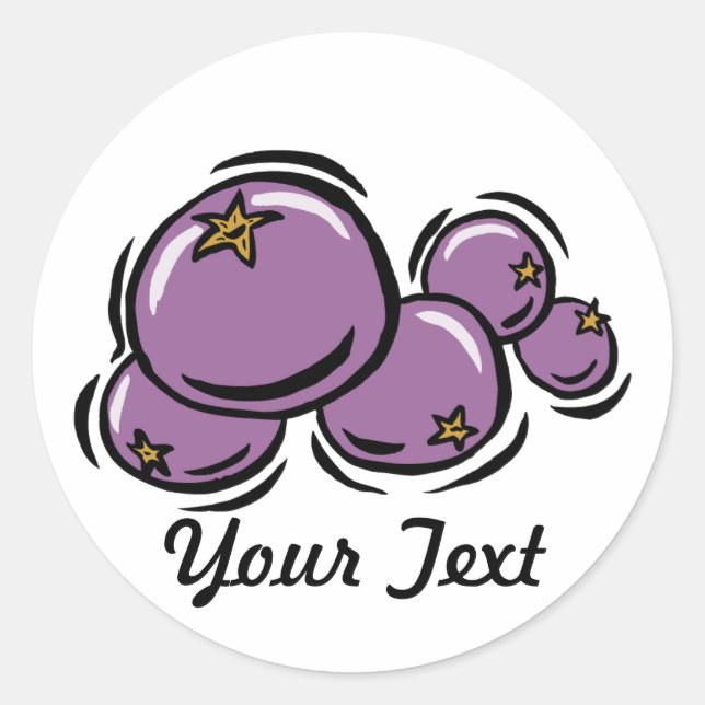 Customisable Blueberry Sticker (LIGHT) (Front)