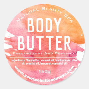 Customisable Body Butter Label