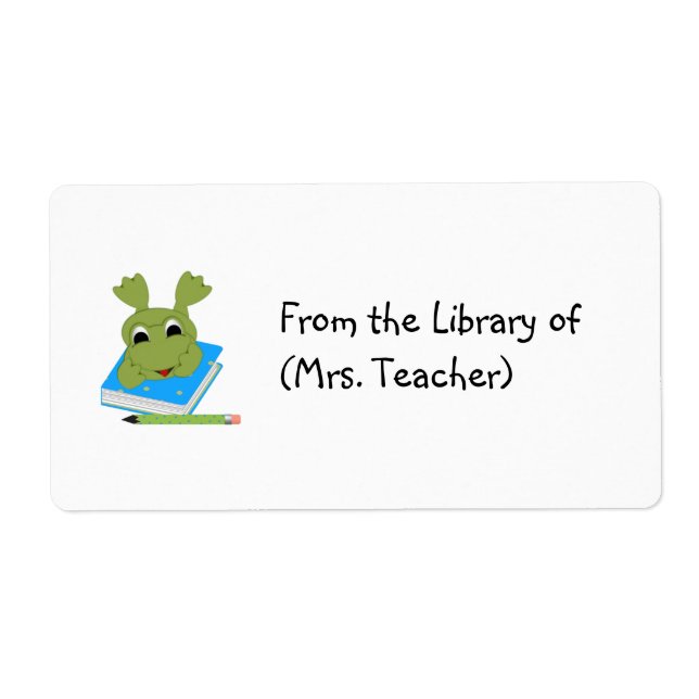 Customisable Book Label Tag/ Sticker (Front)