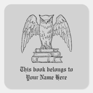 Customisable Book Name Sticker
