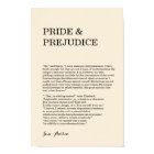 Customisable Book Quote Jane Austen