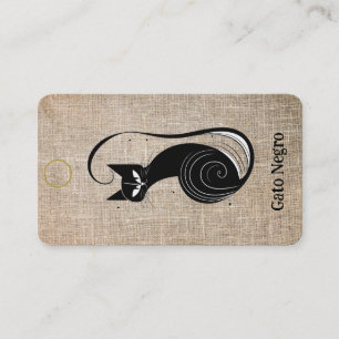Customisable Bookmark "Gato Negro/Gato Blanco"  Enclosure Card
