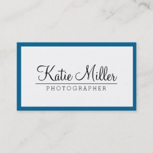 Customisable Border Colour Simple Business Card