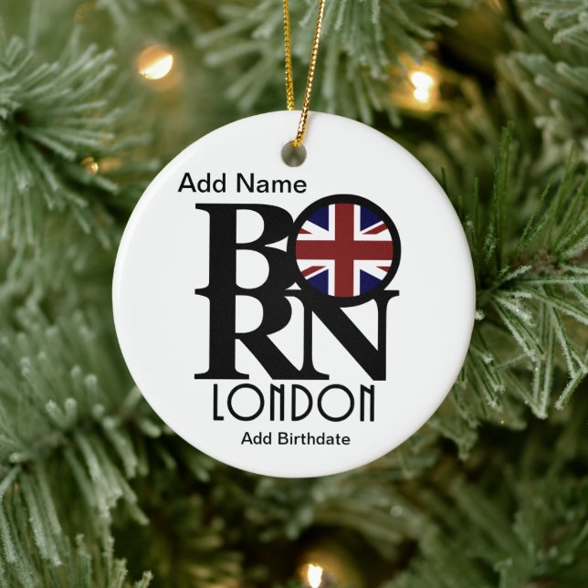Customisable BORN London Ceramic Ornament (Tree)