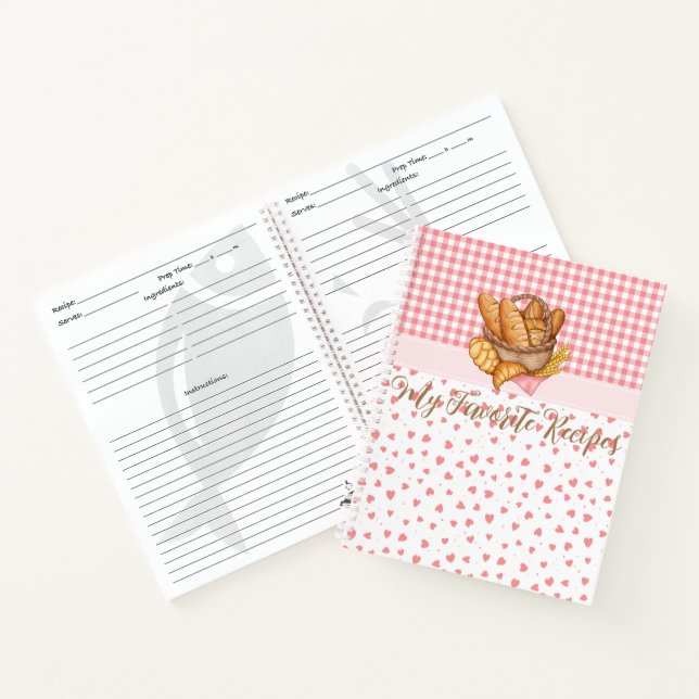 Customisable Bread Baker Recipe Notebook (Inside)