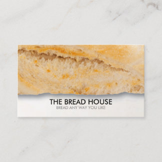Customisable Bread Bakery Food Business Card
