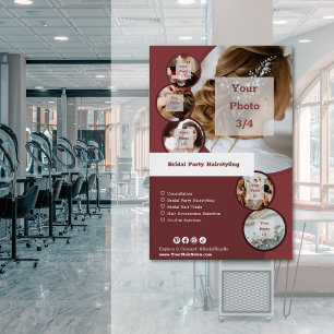 Customisable Bridal Party Hairstyling Services Poster