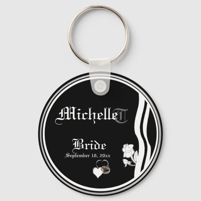 Customisable Brides Keepsake Keychain (Front)