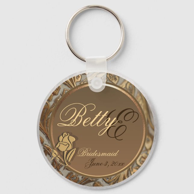 Customisable Bridesmaids Keepsake Keychain (Front)