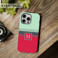 Customisable Bright Blue Grey Pink Red Colour Bloc