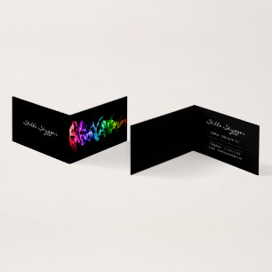 Customisable Bright Colourful Abstract Art  Business Card