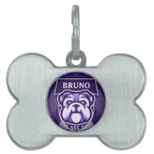 Customisable Bulldog Pet ID Tag