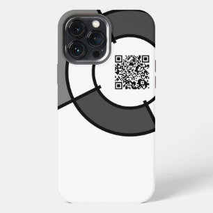 customisable bullseye QR code iPhone Case