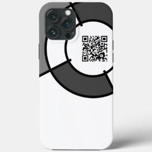 customisable bullseye QR code iPhone Case