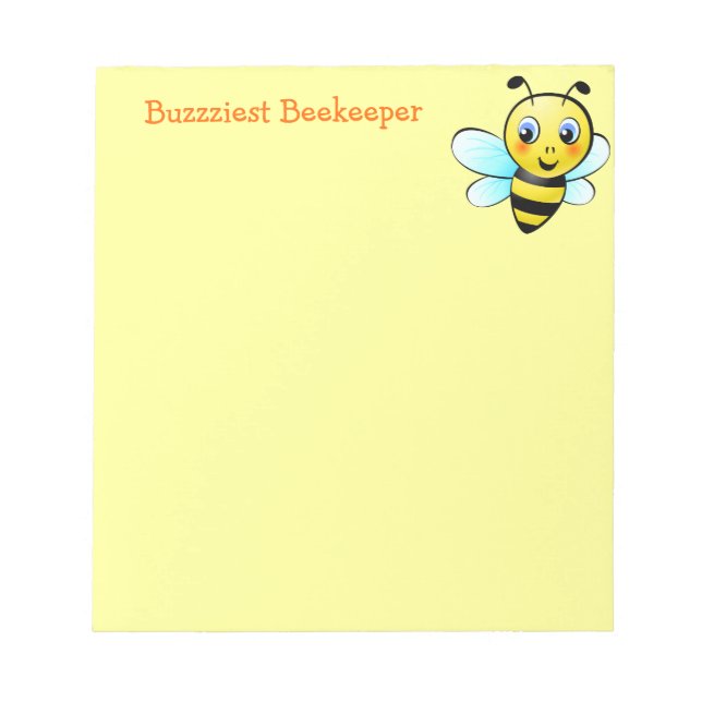 Customisable Bumblebee Notepad (Front)