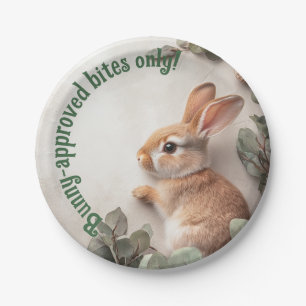 Customisable 🐇Bunny Meadow Celebration Plate