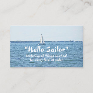 Customisable Business Card, NAUTICAL THEME Business Card