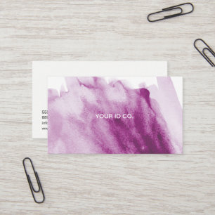 Customisable business card, Watercolor Wash Card