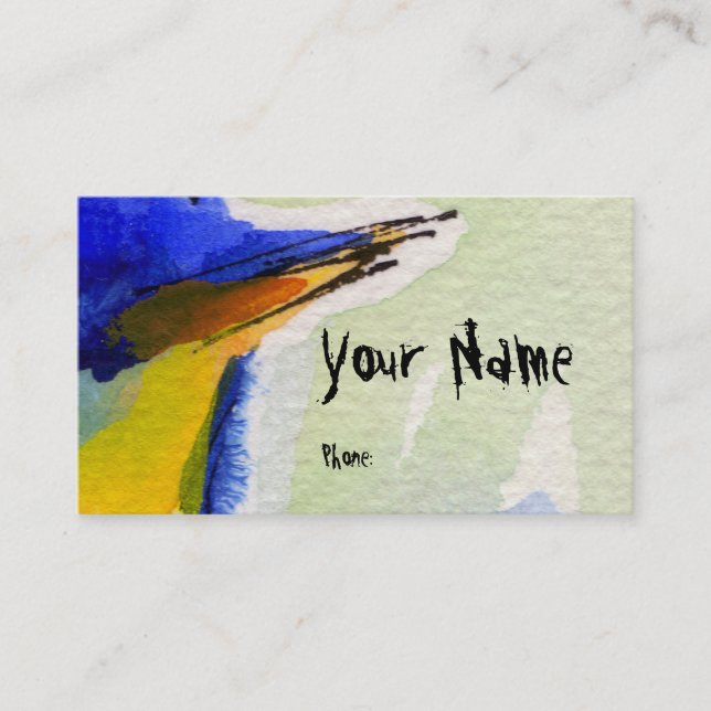 Customisable Business Cards  # 9917 F by Ginette (Front)