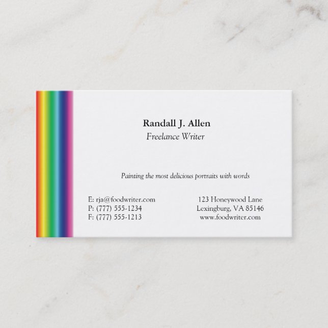 Customisable Business Cards by MDillon Designs (Front)