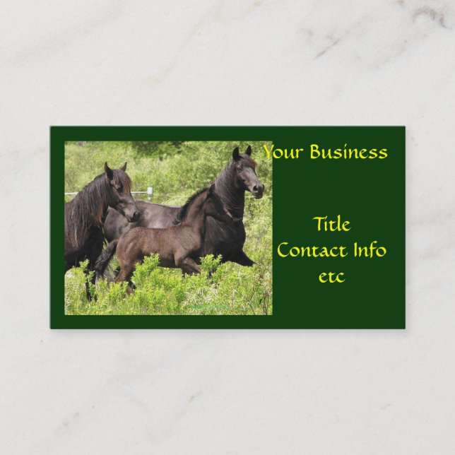 Customisable Business Cards, Farm & Ranch Business Card (Front)