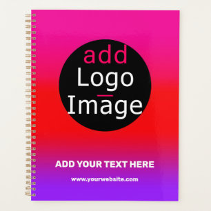 Customisable Business Chic Logo Magenta & Purple Planner
