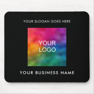 Customisable Business Company Logo Add Your Text Mouse Pad