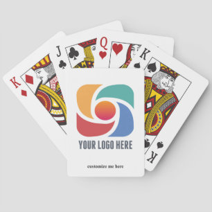 Customisable Business Logo Company Marketing Playing Cards