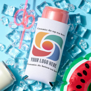 Customisable Business Logo Company Marketing Seltzer Can Cooler