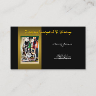Customisable business profile winery vineyard wine business card
