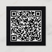 Customisable Business QR Code Minimal Black