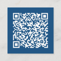 Customisable Business QR Code Minimal Blue