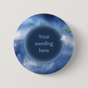 Customisable buttons & badges - space fantasy