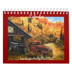 Customisable Calendar with Art by David Paul