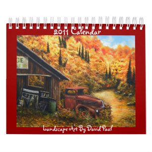 Customisable Calendar with Art by David Paul