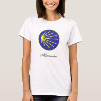 Customisable Camino Pilgrim Scallop Shell T-Shirt