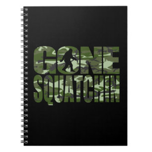 Customisable Camo Gone Squatchin Spiral Notebook