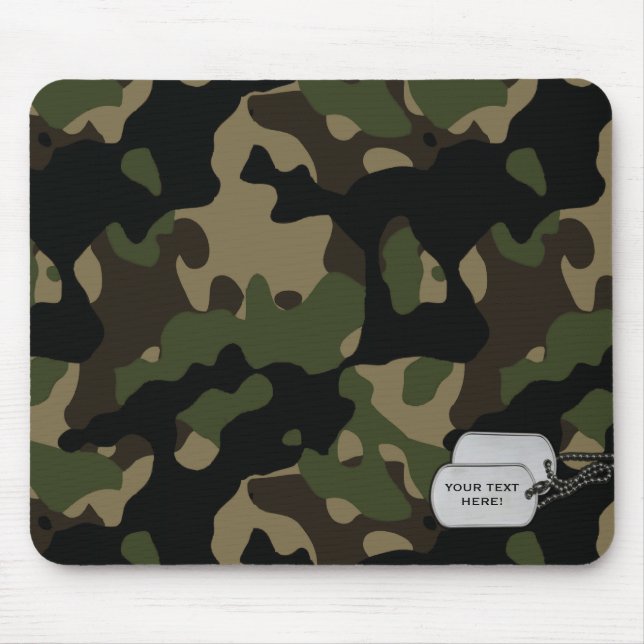 Customisable camouflage mouse pad (Front)