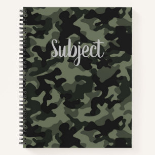 Customisable Camouflage Notebook