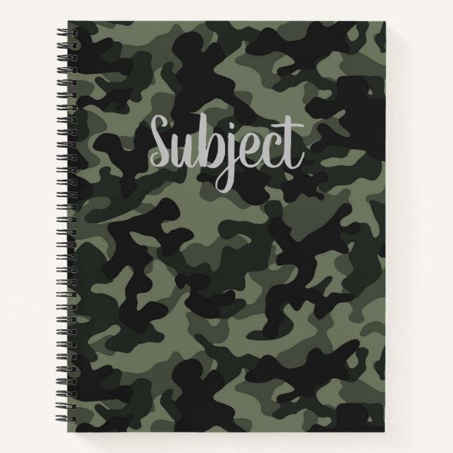 Customisable Camouflage Notebook (Front)
