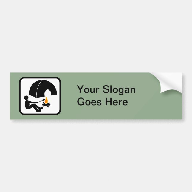 Customisable Camper Logo Bumper Sticker (Front)