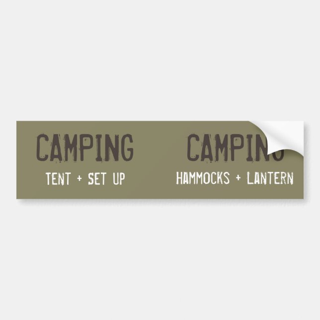 Customisable Camping Organisation Labels (Front)