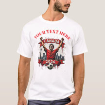Customisable Canada Soccer Football Team Supporter
