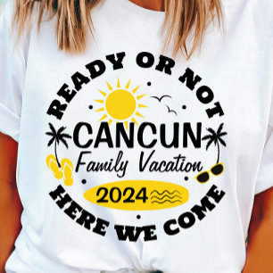 Customisable Cancun Family Vacation T-shirt